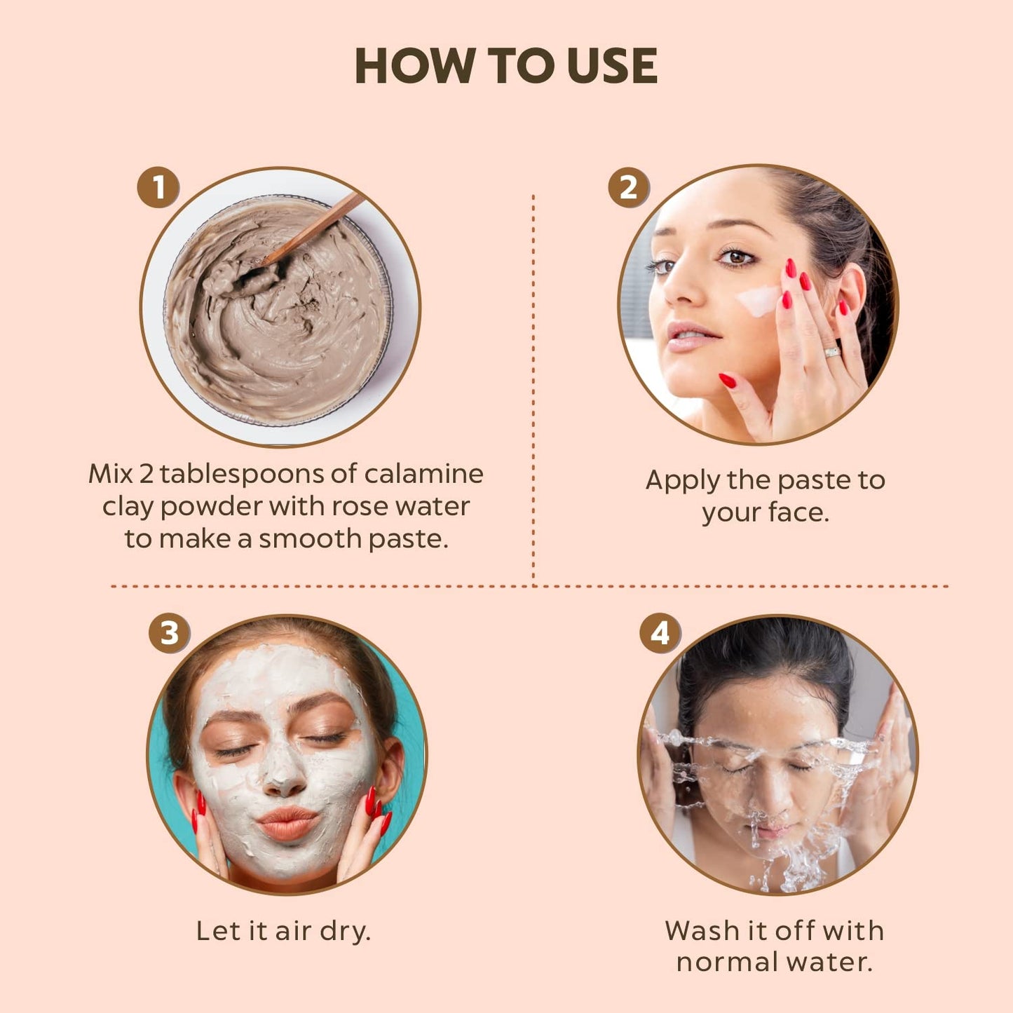 INDUS VALLEY Organic Calamine Clay Powder 100% Natural | Indian Healing Clay for Face & Body | Deep Pore Cleansing Facial & Body Mask | Exfoliating & Skin Care | 0.5 lb