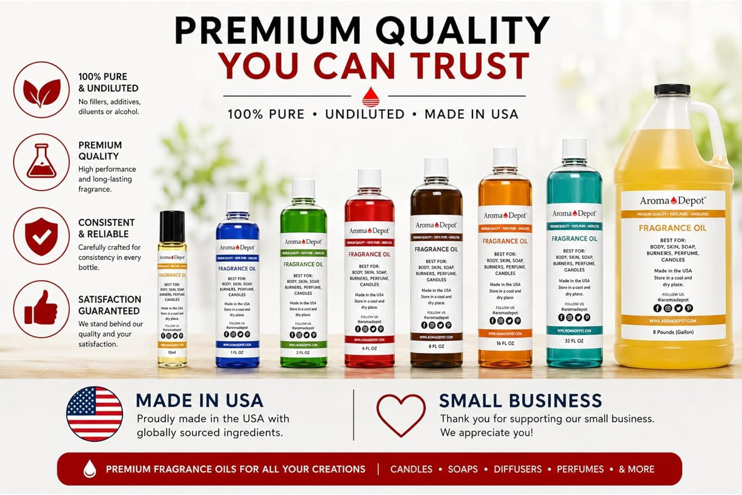 Aroma Depot African Green Musk Fragrance Oil, 4 fl oz. l for DIY Projects