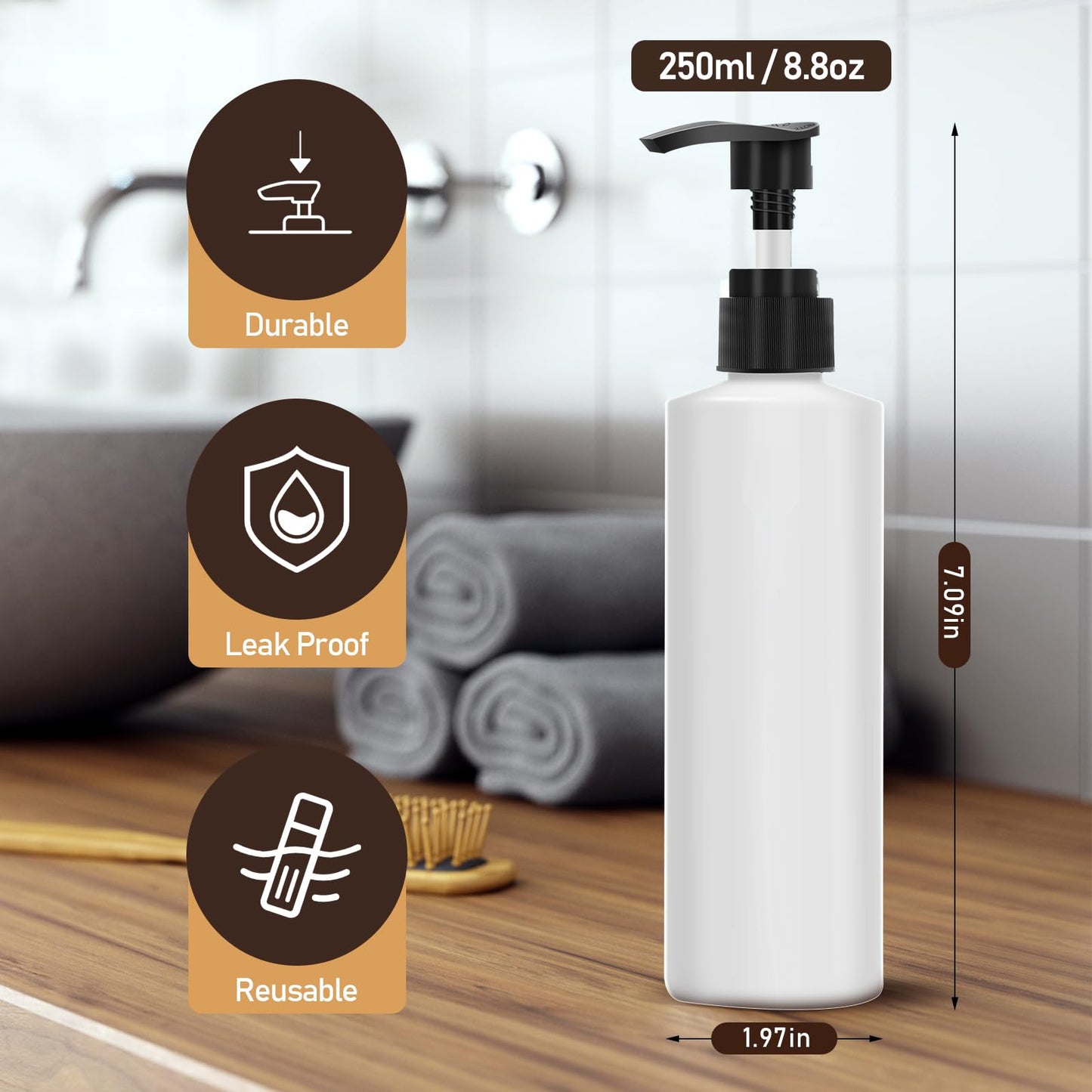 Yofuly Massage Oil Warmer Heater, Ambient Light Body Lotion Heated Machine with Two Dispenser Bottles, Professional Massage Therapy Kit with Gua Sha and Facial Roller, White