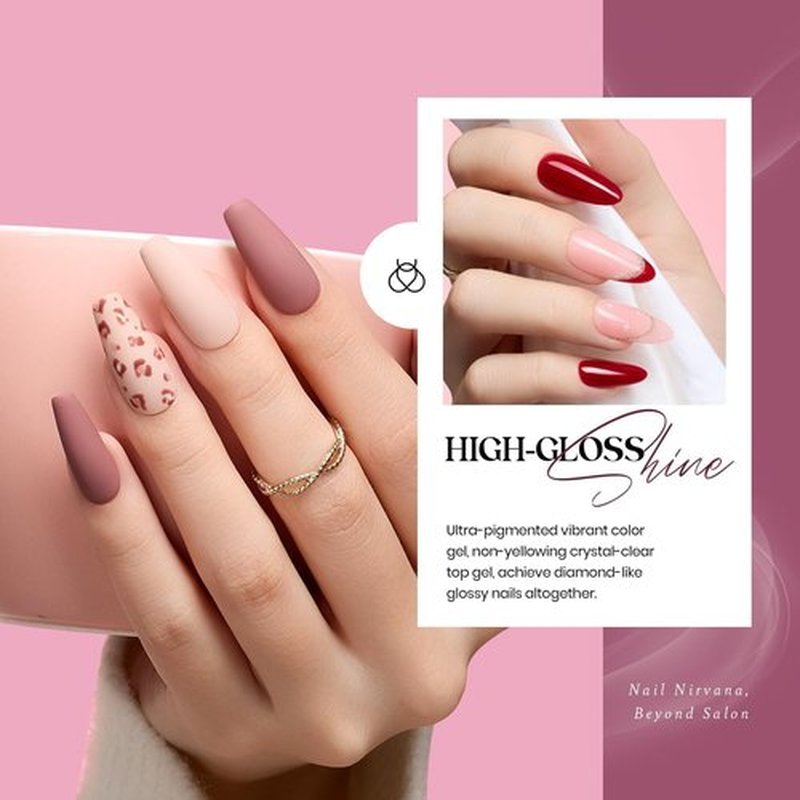 beetles Winter Gel Nail Polish Set 20 Colors Neutral Shimmer Nude Brown Red Gel Polish Royal Blue Gel Nail Kit with Base Matte&Glossy Top Coat Soak off Uv Lamp Manicure Set Winter Gift for Women