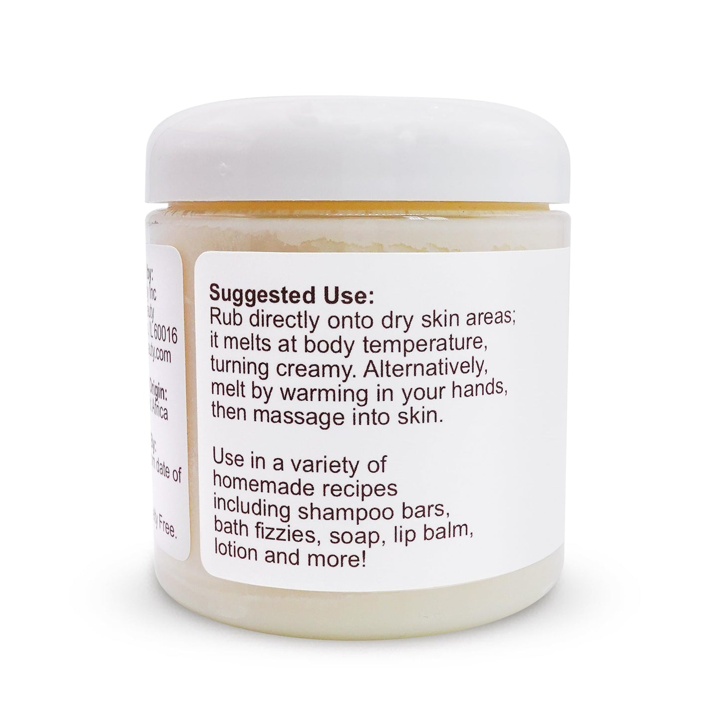 Soapeauty 100% Pure Refined African Shea Butter - Expeller Pressed, Odorless - Pure Moisturizer for Skin & Hair - Ethically Sourced from Ghana | 8 oz