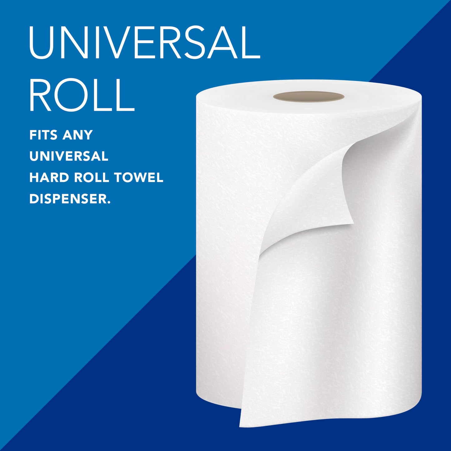 Scott Professional Universal 100% Recycled Fiber Hard Roll Paper Towels, Bulk (56158), Hardwound 1.5" Core, Absorbency Pockets, Compressed, White (6 Rolls at 800' Each, 4,800'/Case)