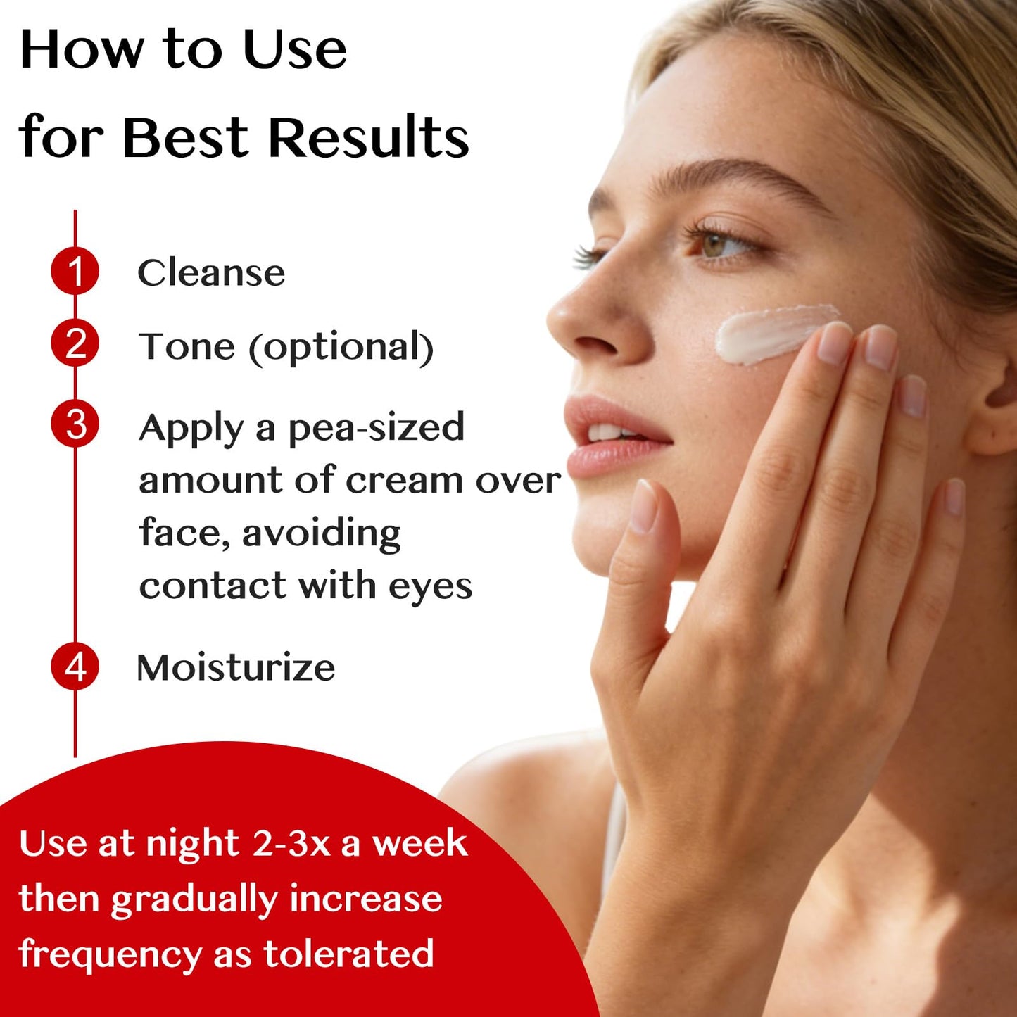 Skincare All In One Anti Aging Face Cream — Retinol & Peptide Anti Aging Face Moisturizer, Facial Firming & Skin Tightening Cream for Face & Neck, Fine Lines & Wrinkles, For Women & Men, 2.7 fl oz
