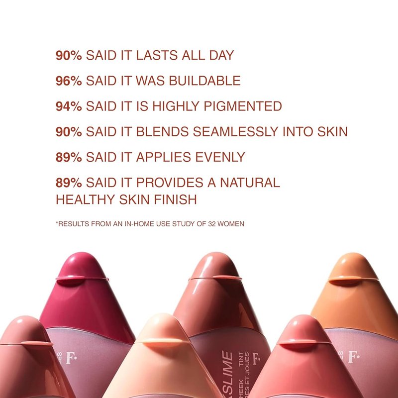Freck Beauty Cheekslime Lip and Cheek Tint - Long-Lasting Liquid Cream Blush, Soft Rust, 15ml