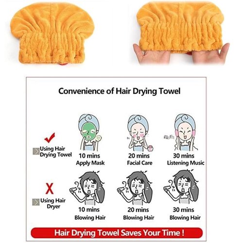 New Super Absorbent Hair Towel Wrap for Wet Hair, Super Absorbent Hair Towel Wrap for Wet Hair, Microfiber Hair Towel Wrap, Hair Towel Wrap for Women, Quick Dry Microfiber Hair Towel (MIX-4PCS)
