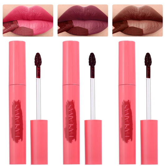 3 Colors Peel Off Matte Lip Liner Stain, Long Lasting Natural Peel Off Tattoo Lip Stain, Waterproof Non-Stick Cup Lip Tint Peel Off Lip Gloss, Mother's Day Lip Makeup Gifts for Women-04#05#06#