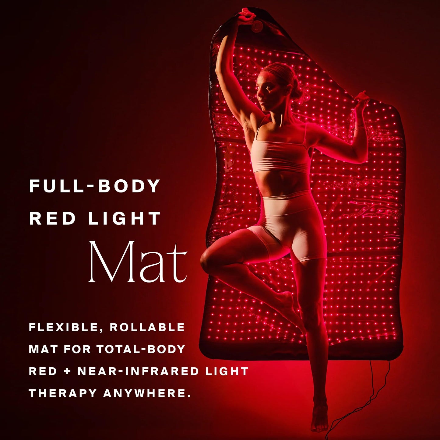 HigherDOSE Full Body Red Light Therapy Mat - Infrared Red Light Therapy Pad with 1,000 LEDs (660nm + 850nm) for Circulation, Recovery, Skin, Energy, Mood & At-Home Redlight Therapy for Body