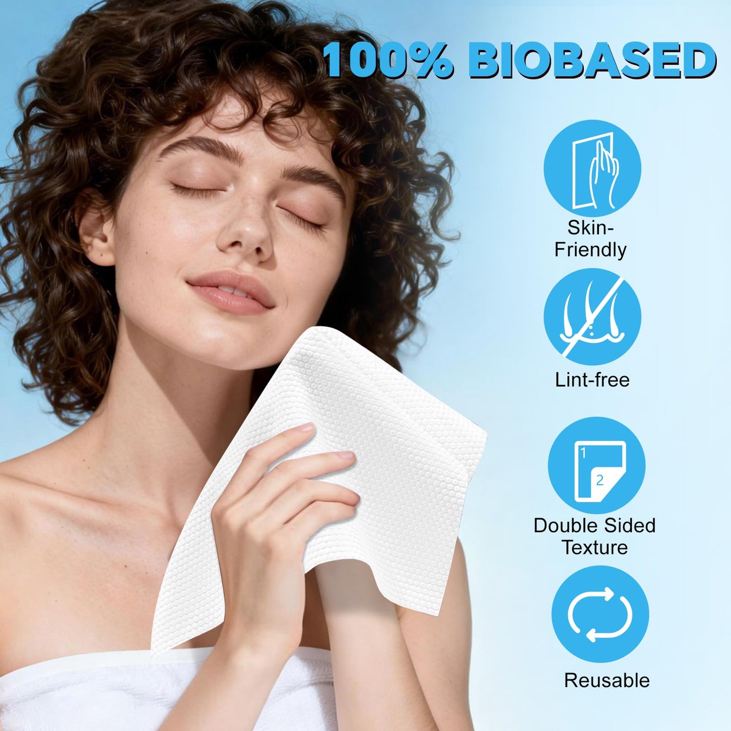 Cottonessence Premium Compressed Towels (100-Pack) - 10" x 12" Individually Wrapped Coin Tissues, Portable Towels for Travel, Hiking, Gym, Spa, Beauty Salon, Makeup, Baby Care, Outdoor Use