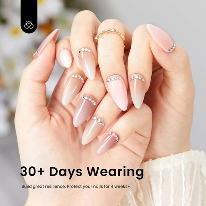 Beetles Builder Gel for Nails, 12 Pcs 8-in-1 Pink Rose Nude Gel Builder for Nails, Beige White Colors Hard Gel Builder Extension Gel, Nail Strengthener Gel, Nail Art Design Fall Gifts for Women