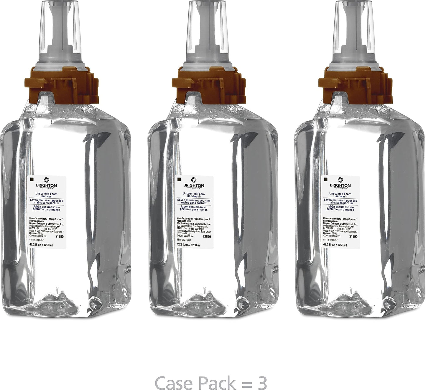 Coastwide Professional Foaming Hand Soap Refill for ADX 12 Dispenser, 1250 mL., 3/Carton