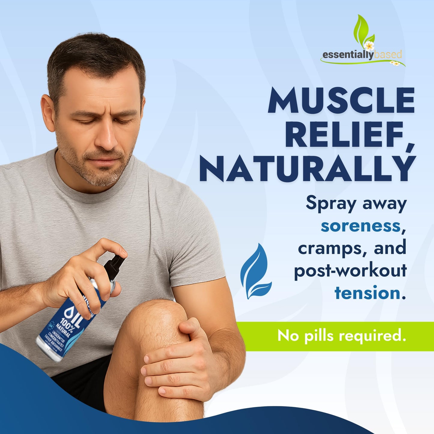 Pure Magnesium Oil Spray 8oz - Topical Magnesium Spray for Sleep & Feet - Extra Strength - USP Grade - 100% Natural and Organic Oil for Muscle Pain & Cramps - Made in USA - 2 Pack