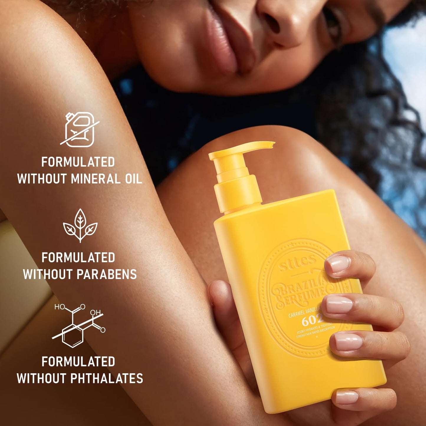Sttes Smell Rio Body Butter 03# (Irresistible Charm) – 250ml Whipped Coconut Vanilla Body Cream with Tropical Orchid Scent, Jojoba & Coconut Oil Moisturizing Lotion, Caffeine for Firmer-Looking Skin