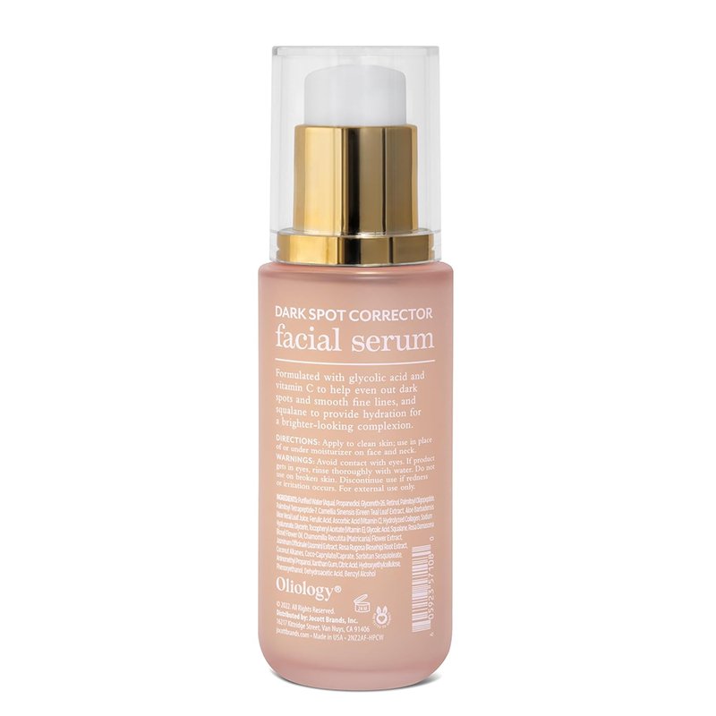 Oliology Facial Serum - Hydrating Glycolic Acid & Vitamin C Formula | Softens Skin, 2 Fl Oz