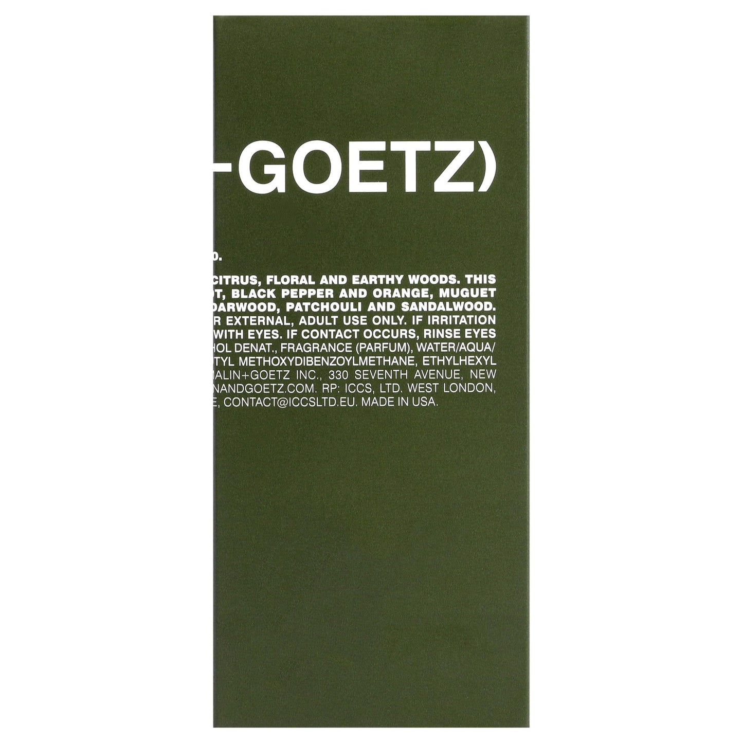 MALIN+GOETZ Cannabis Eau de Parfum, 1.7 Fl. Oz. | Unisex Perfume | Spicy Herbs, Woods & Patchouli Blend | Bold, Modern Scent | Vegan & Cruelty Free