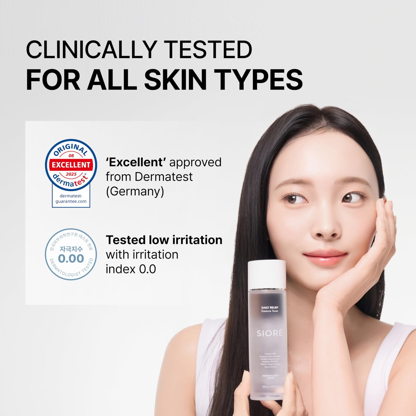 Siore Daily Balance Essence Toner | Daily Soothing Toner with Centella and Wheat Sprout Extract, RICE-EGF and Peptides | Korean Pharmacy Anti-Aging Skin Care