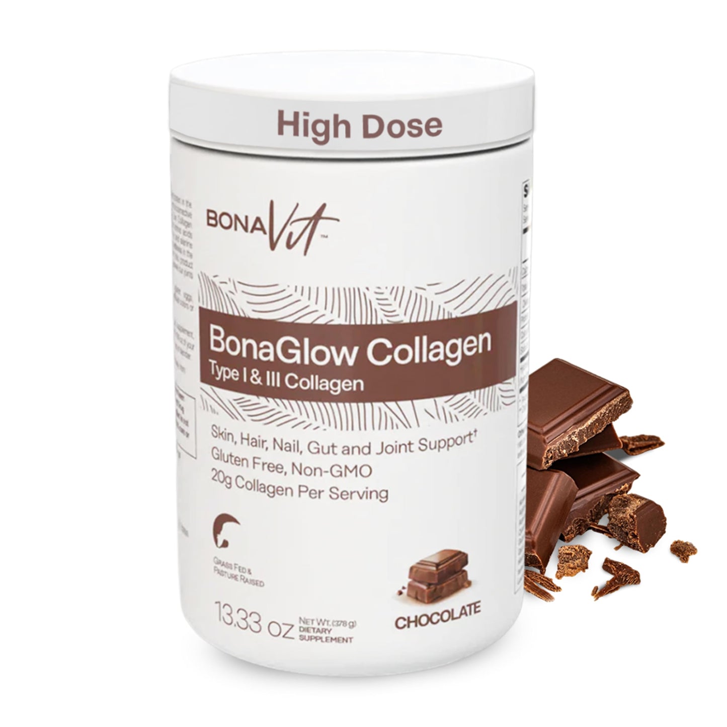 Bonavit - Collagen Peptides Powder - High Dose 20g Collagen + 18g Protein