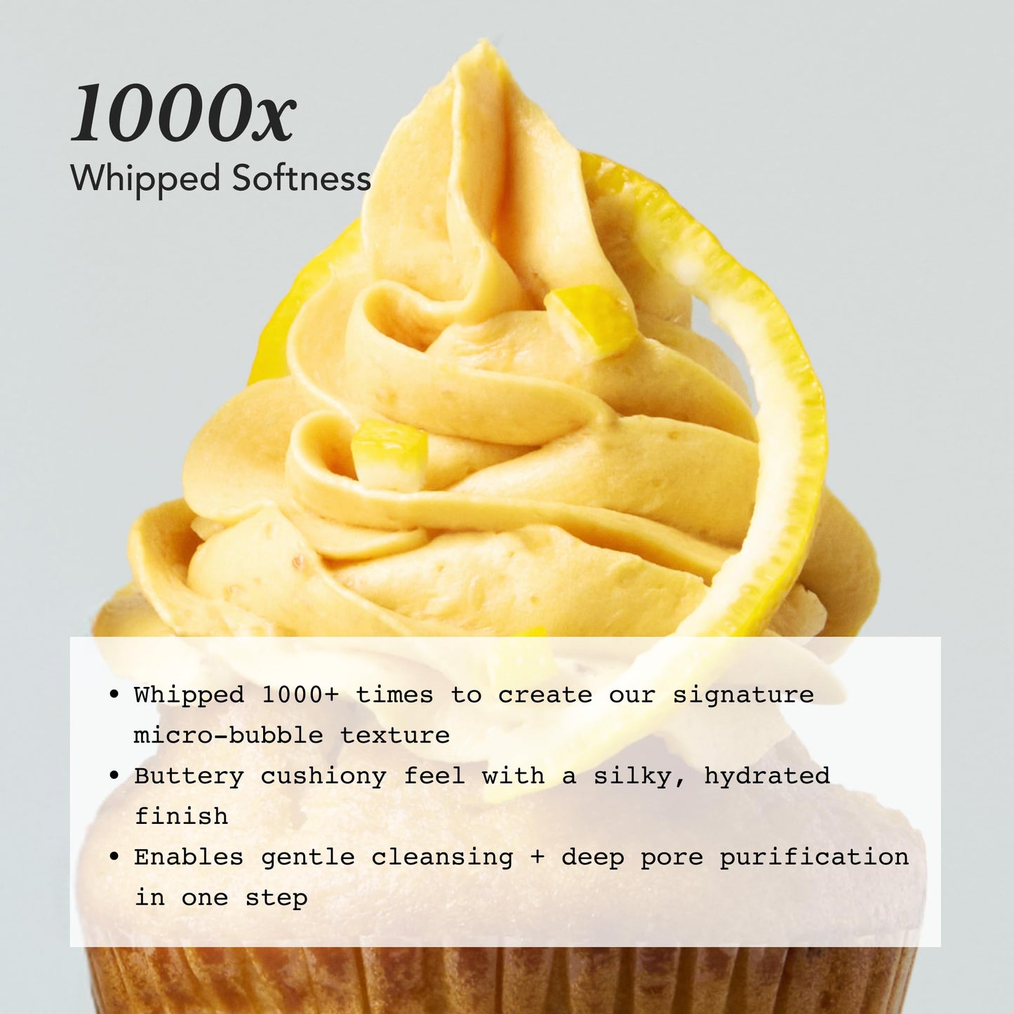 Whipped Korean Skincare Face Wash, Doubles as a Face Mask, Yuzu Grapefruit, Hydrating Vegan Facial Cleanser for Dry Uneven Skin, Radiance Boosting Care with Vitamin C, Niacinamide, Hyaluronic Acid