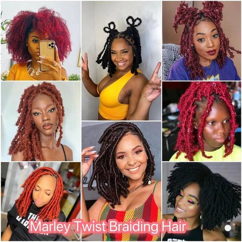 16 Inch Springy Afro Twist Hair Color 2# Kinky Braiding Hair Extensions for Passion Twist Hair Black Spring Twist Hair for Soft Locs 8 Packs Marley Twist Braiding Hair