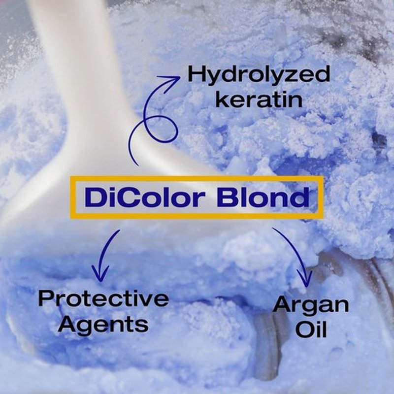 NK Professional Care DiColor Blonde | bleaching powder | lightener for hair | hair bleach | Lightens +8 shades without damaging the hair strand (4 PACK x 60g) 240 g