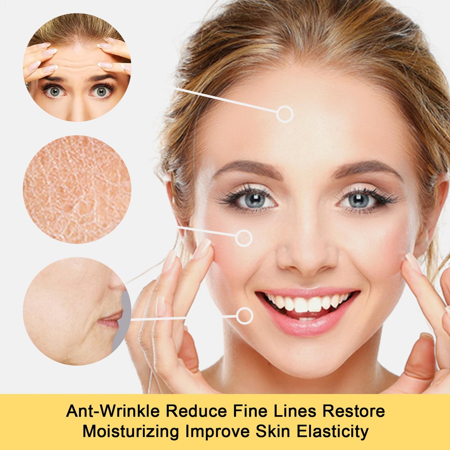Adofect 15 Pack 24K Gold Crystal Collagen Facial Masks, Anti Wrinkle Collagen Facial Patches for Women, Deep Hydrating & Moisturizing, Reduce Puffiness, Perfect Self-Care Gift for All Skin Types