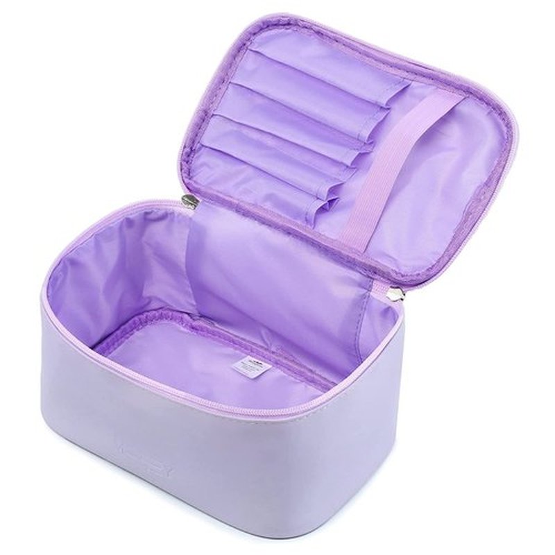 Meiyuuo Makeup Bag Cosmetic Bags Small for Women Zipper Pouch Makeup Organizer Waterproof Cute (Light Lavender Purple)