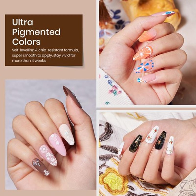 Beetles Gel Nail Polish Set, 27 Pcs 20 Colors Nude Pink White Red Green Neutral Gel Polish Kit with Base Coat Matte Glossy Top Coat Gel Soak Off UV Pen Stickers DIY Manicure Tools Gifts for Women
