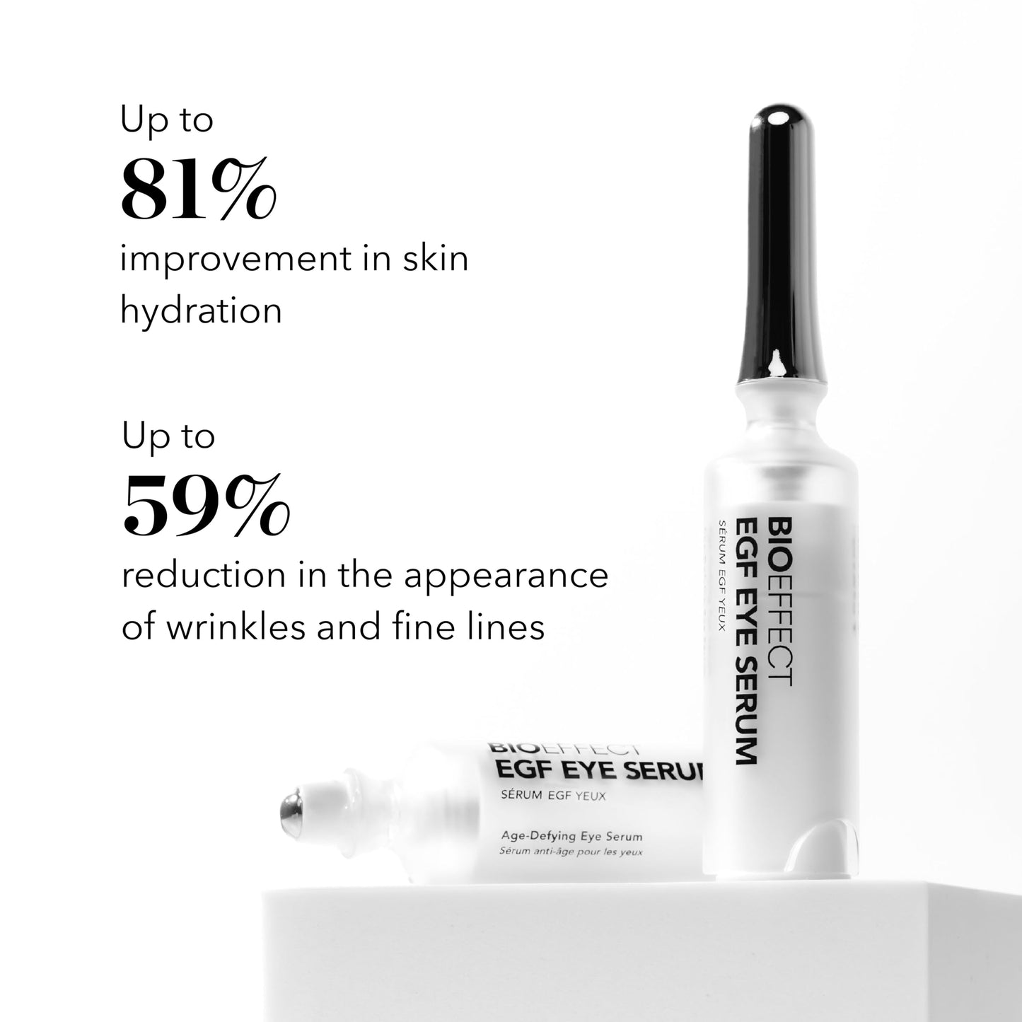 BIOEFFECT EGF Eye Serum with De-Puffer Rollerball | Age-Defying Under Eye Treatment with Epidermal Growth Factor for Fine Lines, Wrinkles, Puffiness & Sagging (6 mL + 6 mL) 12 mL / 0.40 oz