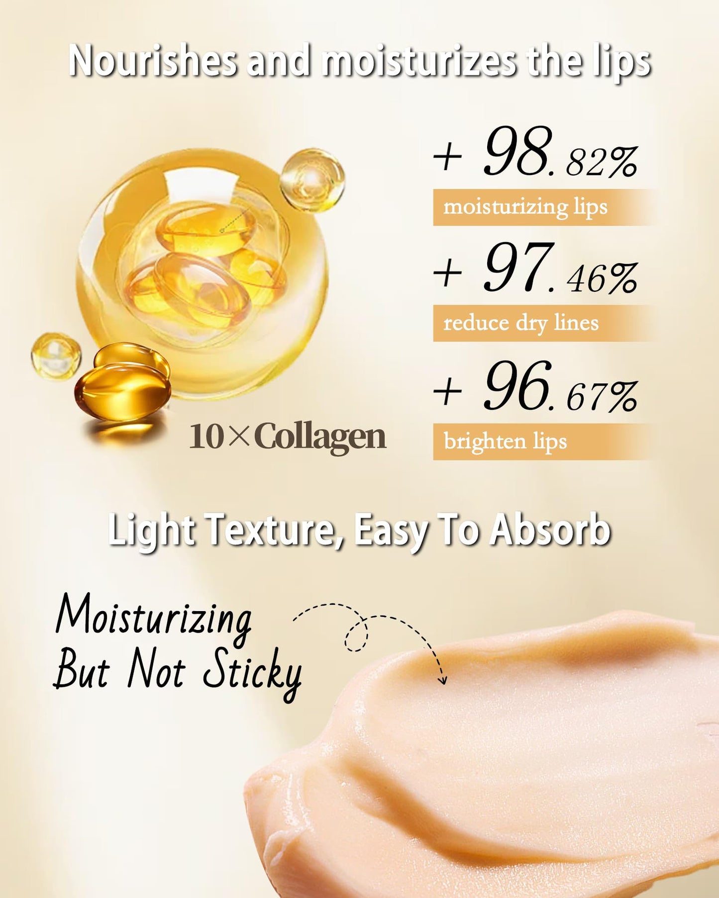 Collagen Lip Balm Set, 5Pcs Moisturizing Hydrating Lip Balm, Dry Lips Care Lip Moisturizer, Nourishing Vegan Lip Primer for Lipstick, Lightweight & Non-Sticky,Thanksgiving Lip Care Gift Kit for Women