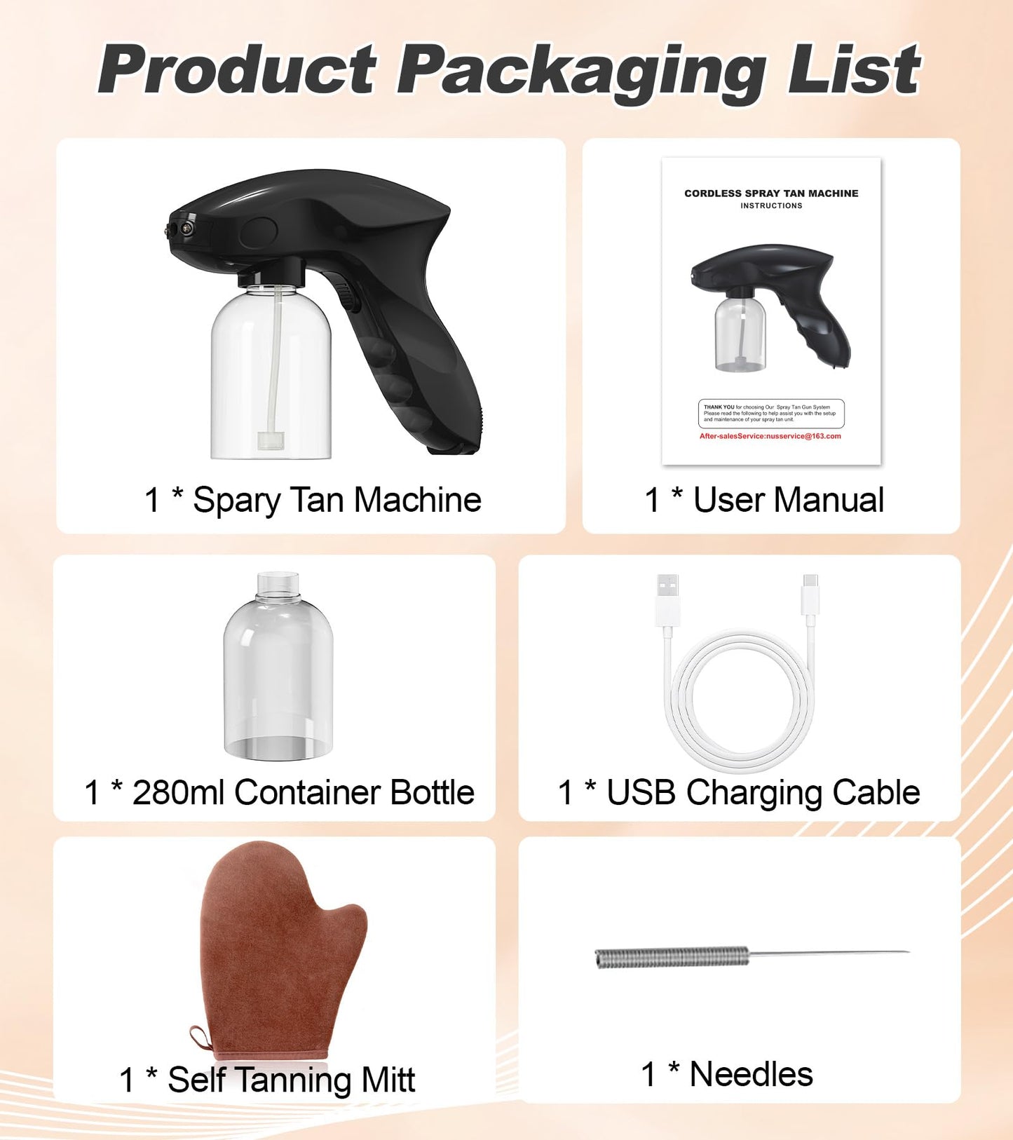 Spray Tan Machine, Gun, Even Spraying, Portable and Long Battery Time