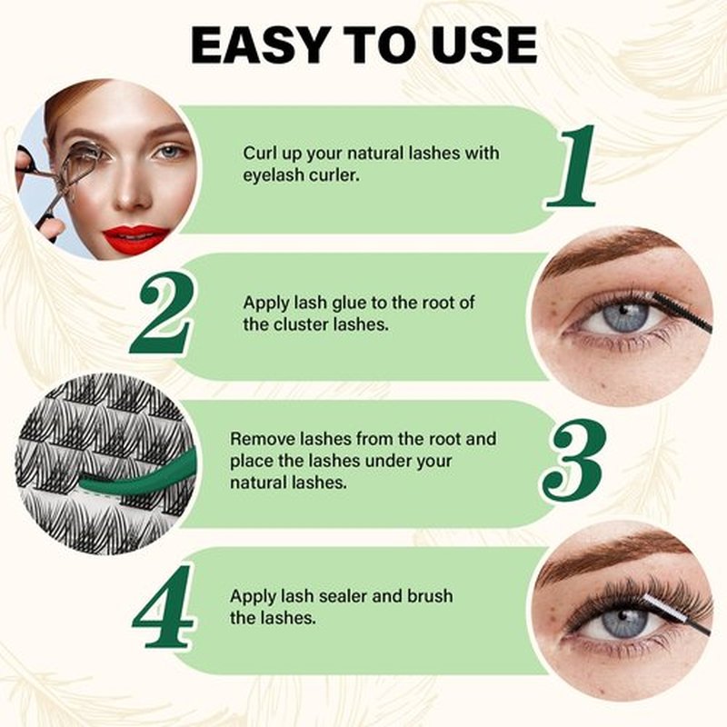 Lash Clusters 144pcs Individual Lashes D Curl 8-18MIX Eyelash Clusters KEYYOU Air Touch Cluster Lashes Super Lightweight Soft Wispy Comfortable Easy DIY at Home(Air04-D-8-18MIX)