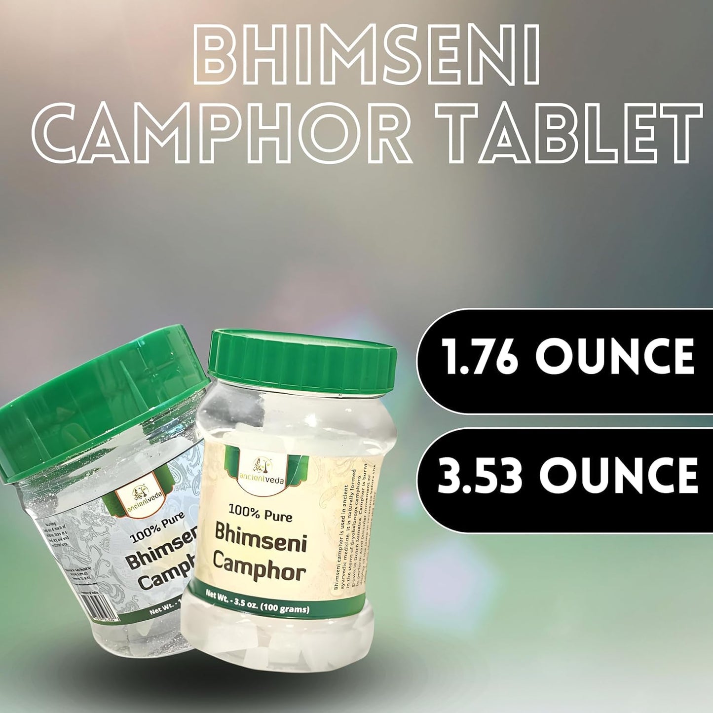 SOUL STICKS 100% Pure Natural Bhimseni Camphor Tablet (100 Grams) Aromatherapy Camphor for Refreshing Fragrance, Enhancing Concentrations | Tablet for Puja, Alcanfor Tablets, Kapoor for Pooja