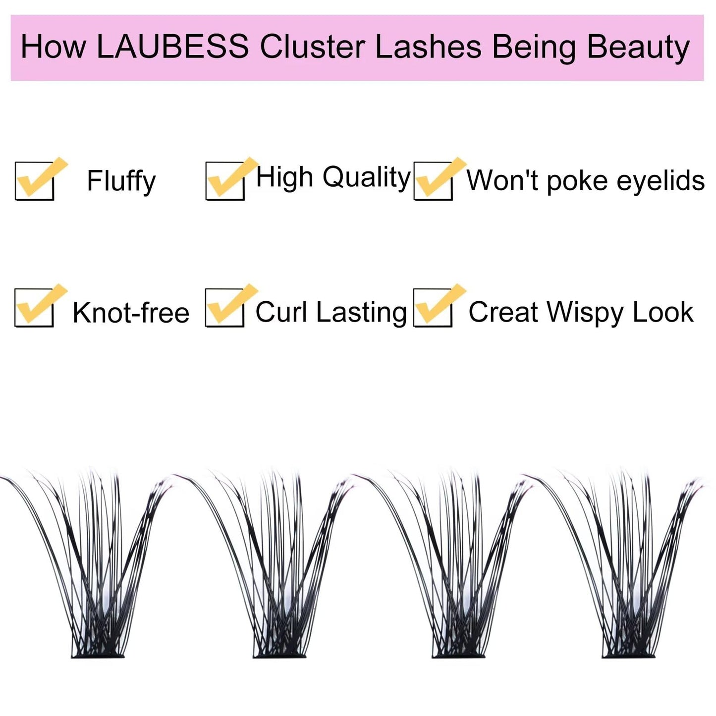 Lash Clusters Extensions 240pcs 40D DIY Eyelash Extension Long Individual Lashes Natural Look Faux Mink Cluster Lashes C Curl Mixed Length (40D-0.07C-9-16mm)