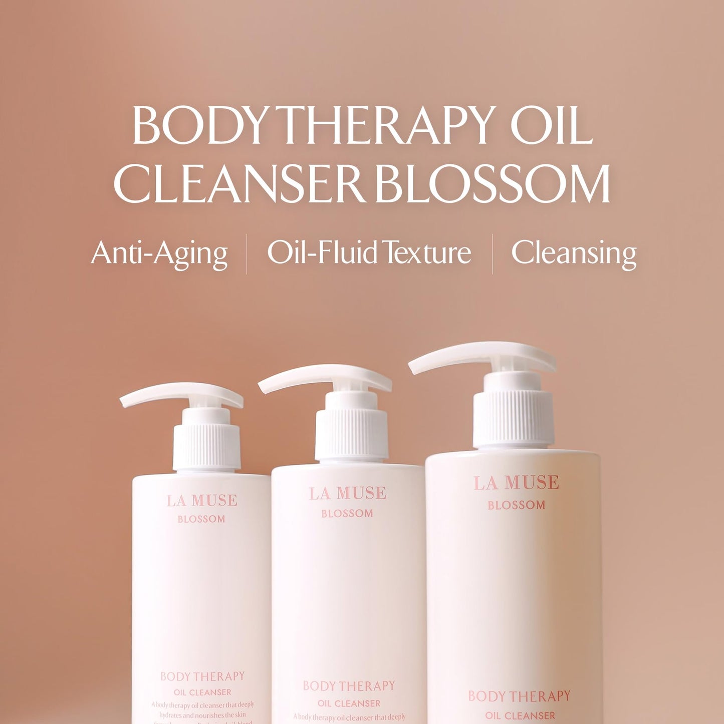 LA MUSE Body Therapy Oil Cleanser Blossom | Oil Shower Gel | Body Wash | Hydrating | Clean & Moisturized Skin | Caring for Dry Skin