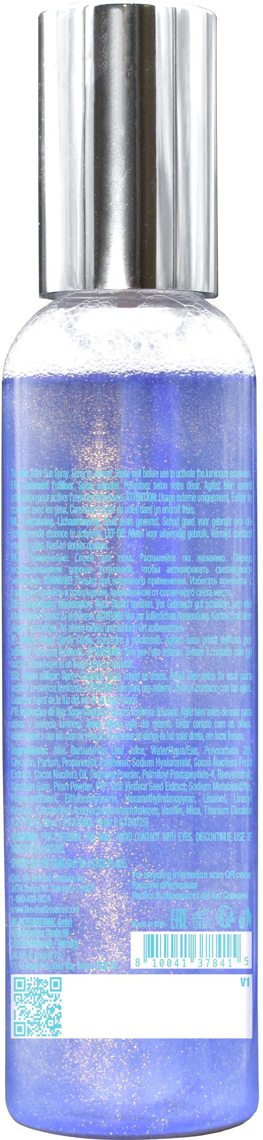 Devoted Creations Pacific Pearl After Sun Refreshing Spray | Velvety Soft Barrier-Boosting After Sun Refreshing Body Spray