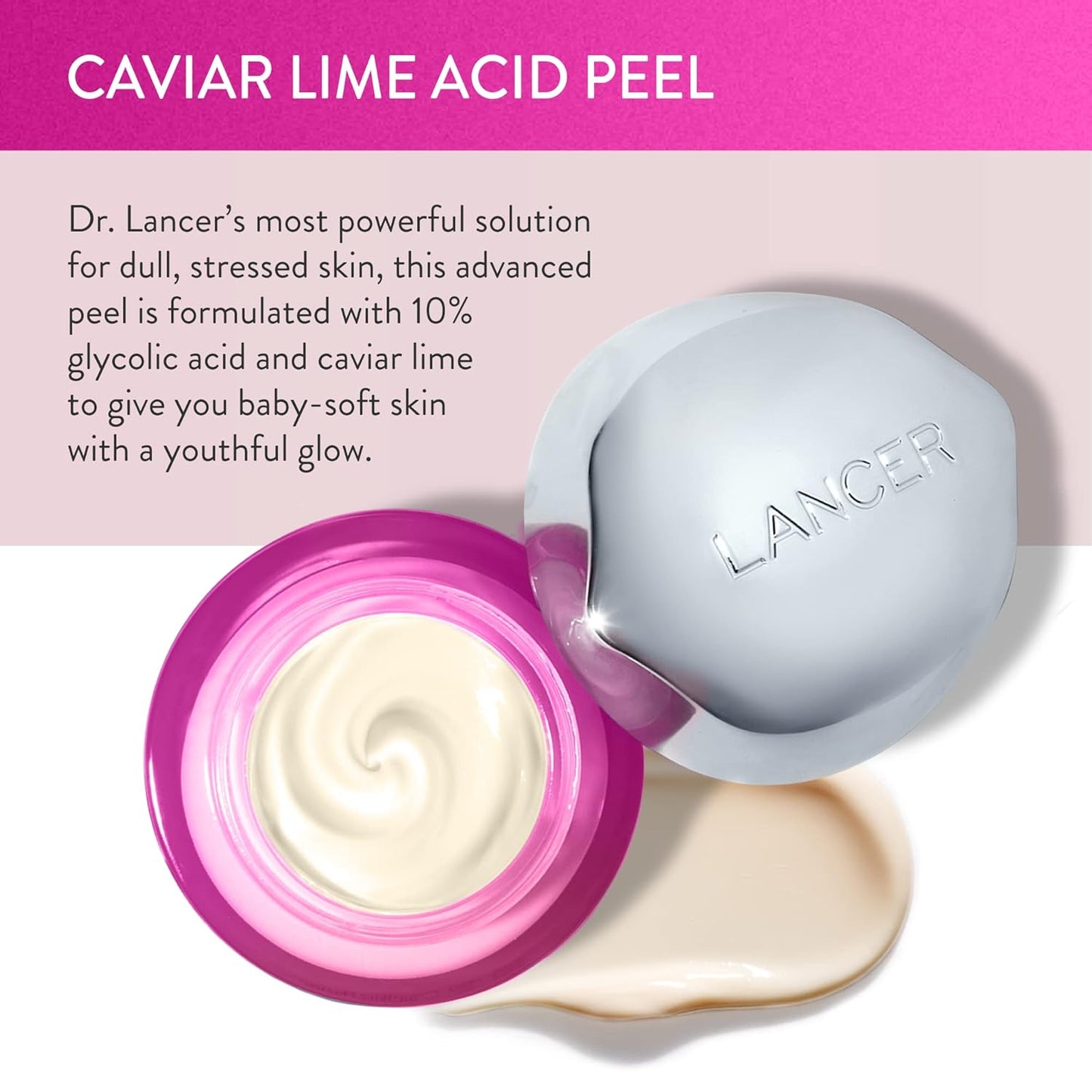 Caviar Lime Acid Peel Travel Size - Retinol Facial Peel with Glycolic Acid, 0.5 oz