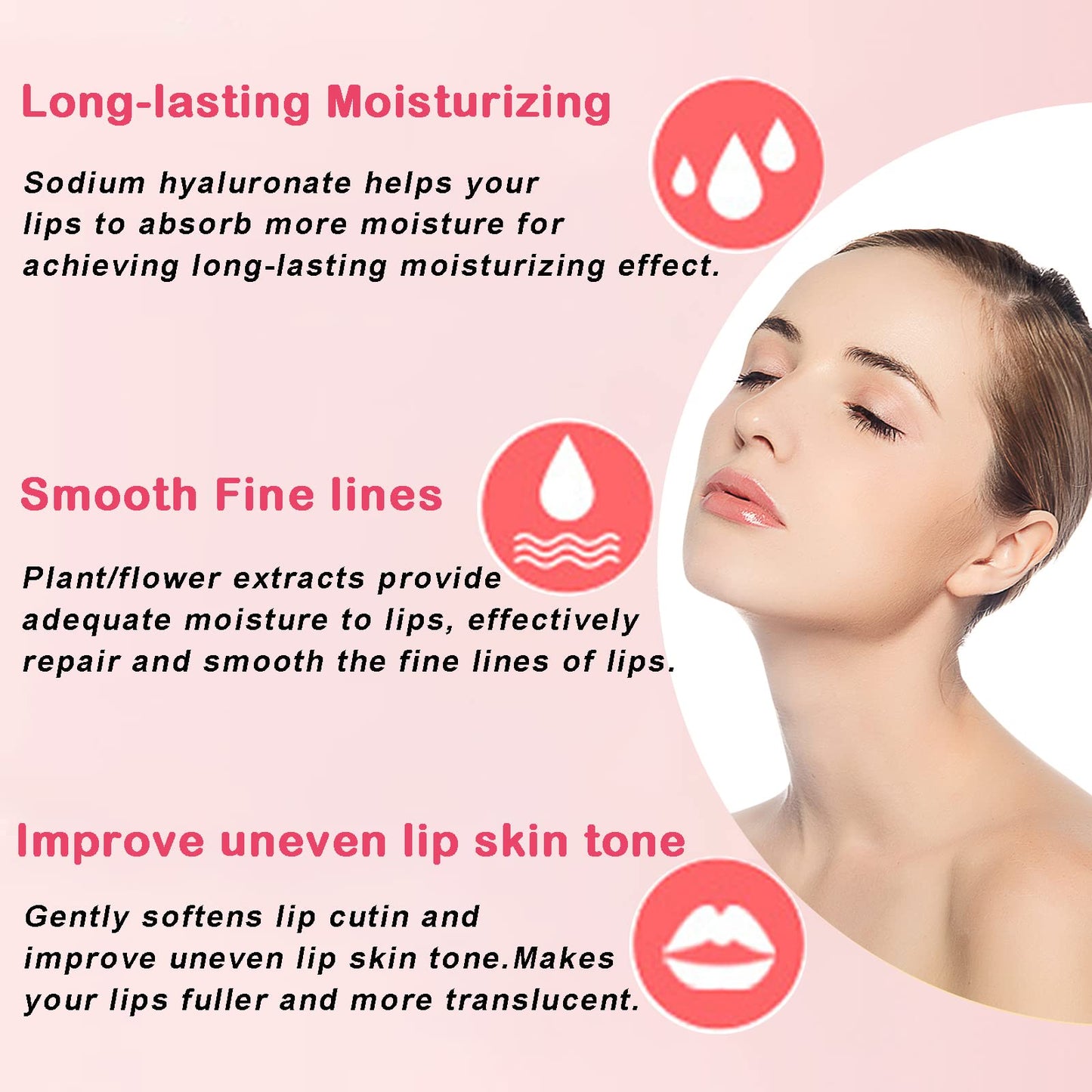 Permotary 30 PCS Collagen Lip Mask Crystal Mouth Care Gel Pads for Moisturizing & Reducing Chapped, Smoothing Fine Lines-Lip Patches for Firms & Hydrate and Plump