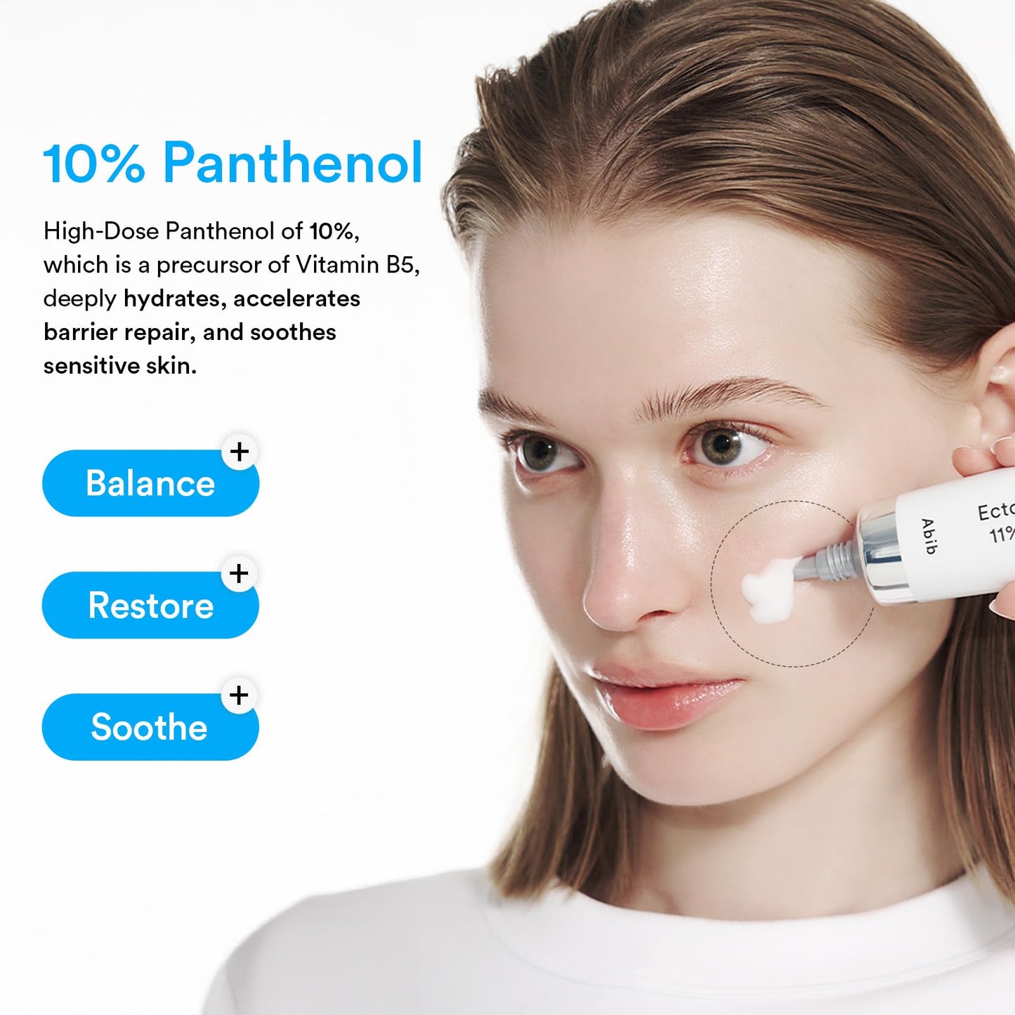 Abib Ectoin Panthenol 11% Moisturizer Barrier Tube 1.69 fl. oz. 50 mL I Skin Hydrating Face Cream