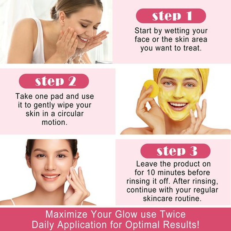Turmeric Cleansing Pads for Dark Spots,Turmeric Face Scrub Pads,Turmeric Cleansing Pads,Turmeric Exfoliation Cleansing Pads,Turmeric Pads for Face Dark Spots(120 PCS)
