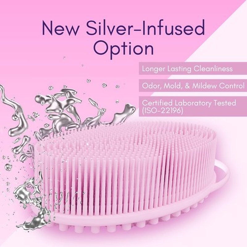 Avilana Silicone Body Scrubber – Dual-Sided Silicone Loofah for Shower, Body Scrubber for Men & Women, Gentle Loofa Alternative, Easy-to-Clean Silicone Body Scrubber Exfoliator