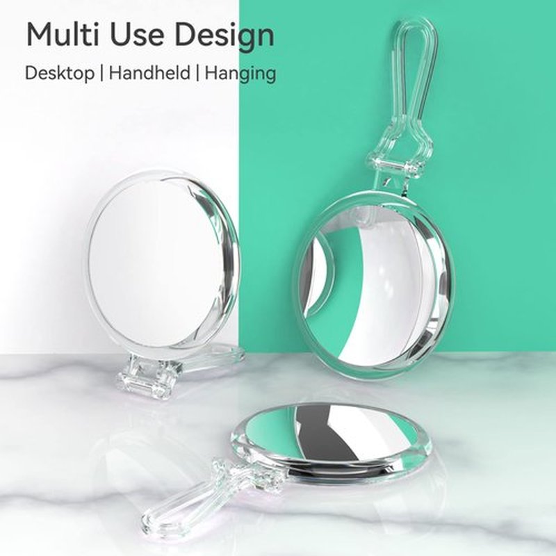 B Beauty Planet 25X Magnifying Mirror, 5-Inch Double-Sided Handheld Mirror with Adjustable Stand, Ideal for Travel and Daily Makeup Application