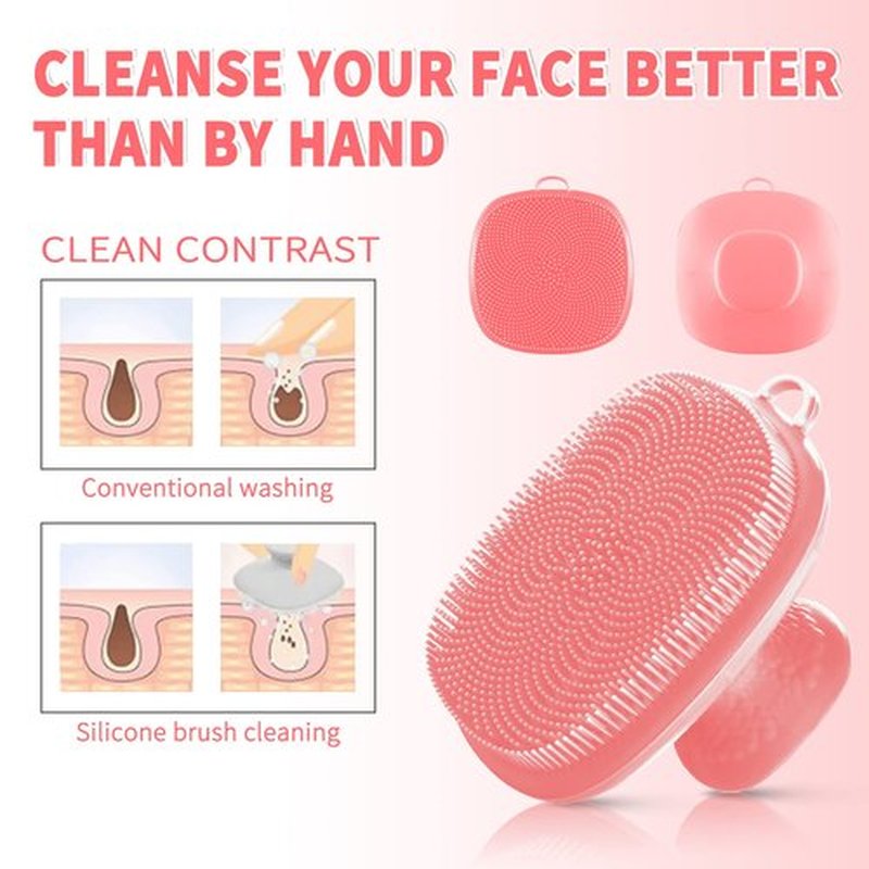 VWMYQ Silicone Face Scrubber for Men Facial Cleansing Brush Silicone Face Wash Brush Manual Waterproof Cleansing Skin Care Face Brushes for Cleansing and Exfoliating