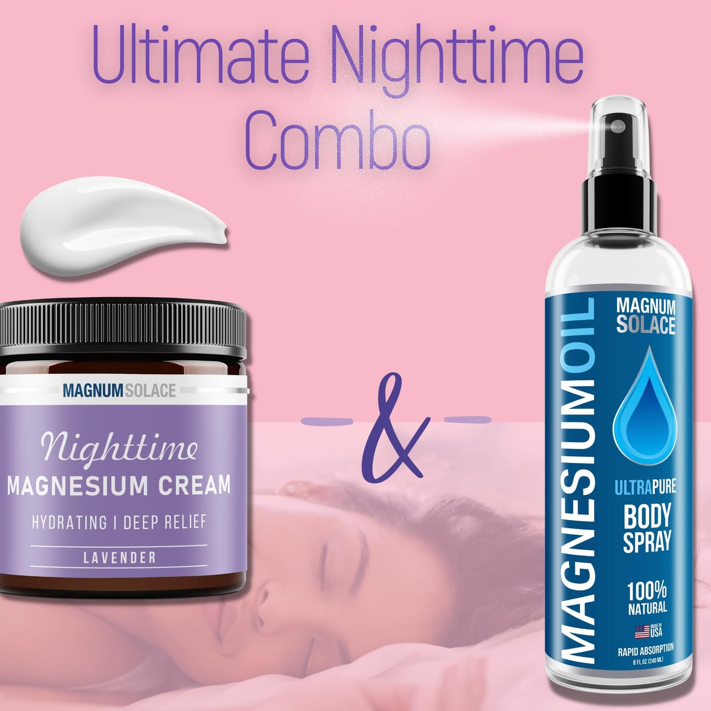 Pure Magnesium Oil Spray - 100% Natural Magnesium Spray - Sourced from the Sea