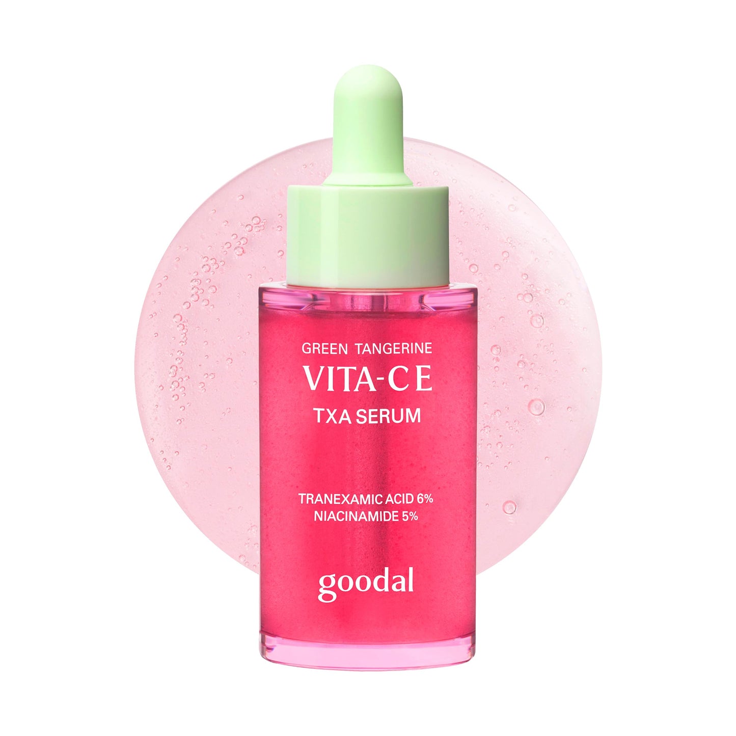 GOODAL Green Tangerine Vita C E TXA Serum | 6% Tranexamic Acid Serum for Face with 5% Niacinamide, Vitamin Exosome | Dark Spot Corrector for Uneven Skin Tone and Radiance | Korean Skincare, 1.01 Fl Oz