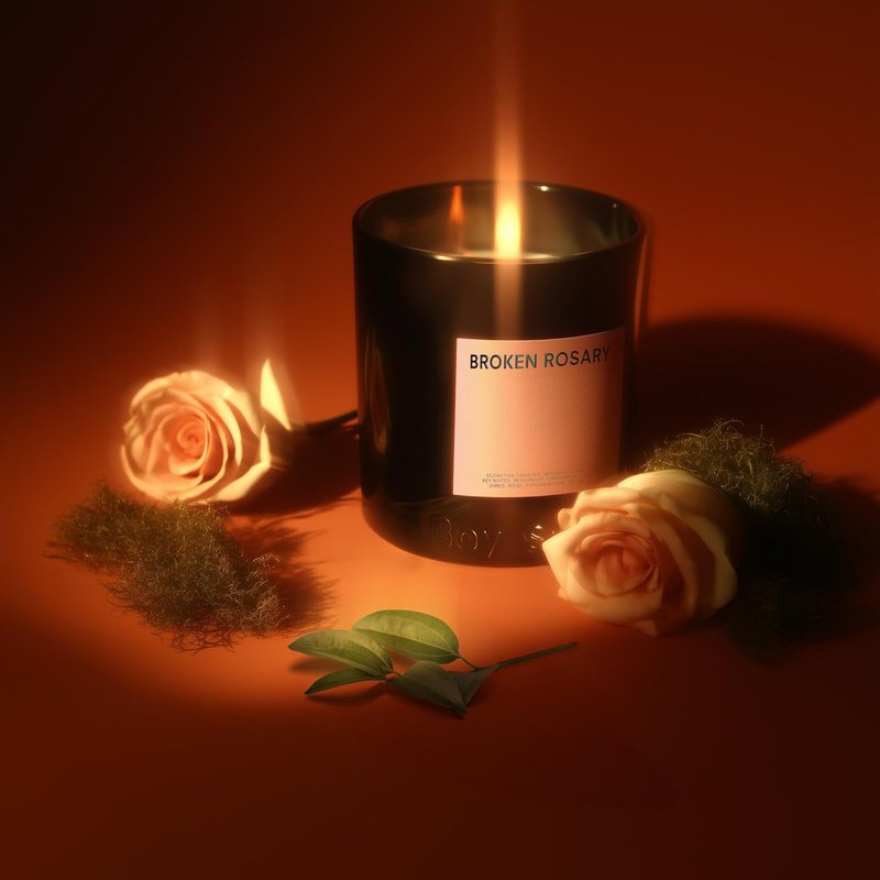 Boy Smells Rosary Jar Candle - Hand-Poured Soy Wax | Aromatic Floral & Earthy Scents