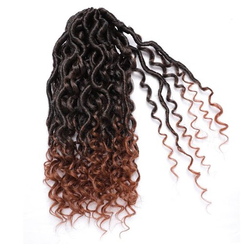 Goddess Locs Crochet Hair 12Inch 6Packs Curly Faux Locs Crochet Hair River Locs Goddess Wavy Crochet With Short Curly Hair Bohemian Hippie Locs Crochet Braids Synthetic Hair Extension For Black Women