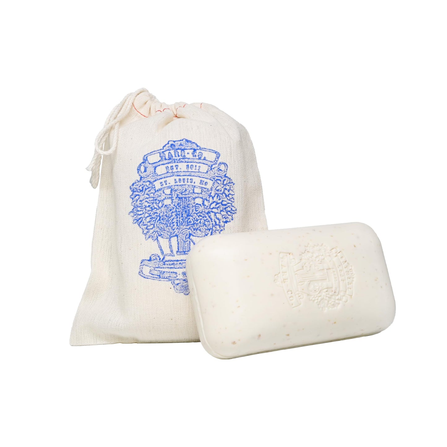 BARR-CO. Original Scent Oatmeal Saddle Triple-Milled Bar Soap, Tranquil Milky Scent with Oat, Vanilla & Vetiver, Shea Moisturizing Soap, All-Natural Soap for Women & Men 10.5 oz