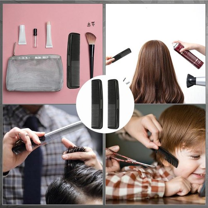 100 Pieces Black Hair Combs, Pocket Hair Combs Fine Dressing Comb for Women and Men