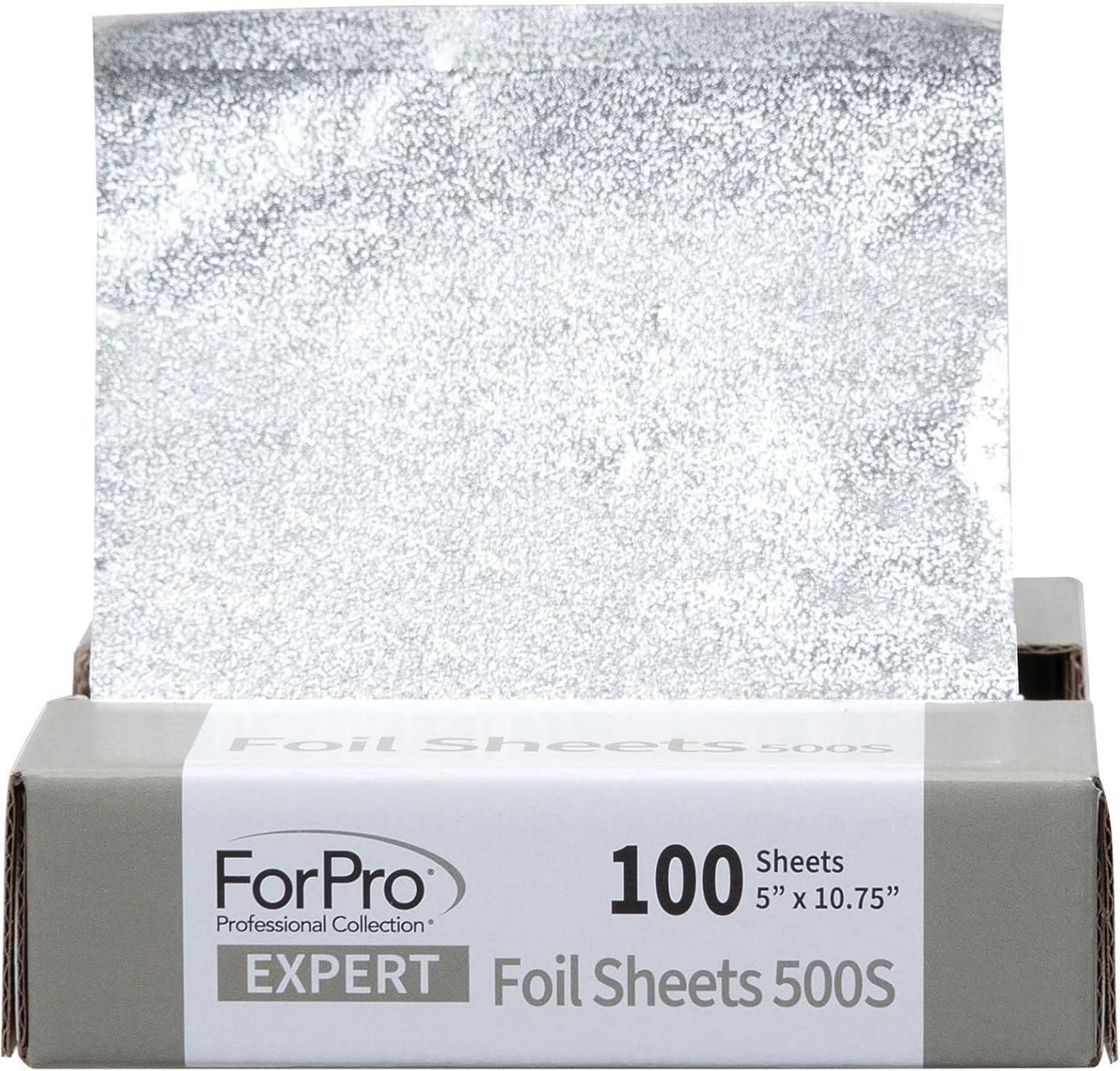 ForPro Expert Embossed Aluminum Foil Sheets 500S, Pop-Up Foil Dispenser, Hair & Food Safe, 5' W x 10.75' L, Pack of 2 (500-Count)