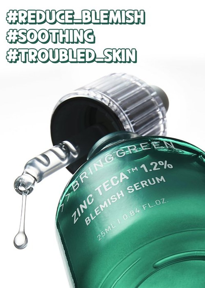 BRING GREEN Zinc Teca™ 1.2% Trouble SERUM DOUBLE SET | Mild Serum providing Soothing effect to Troubled Skin