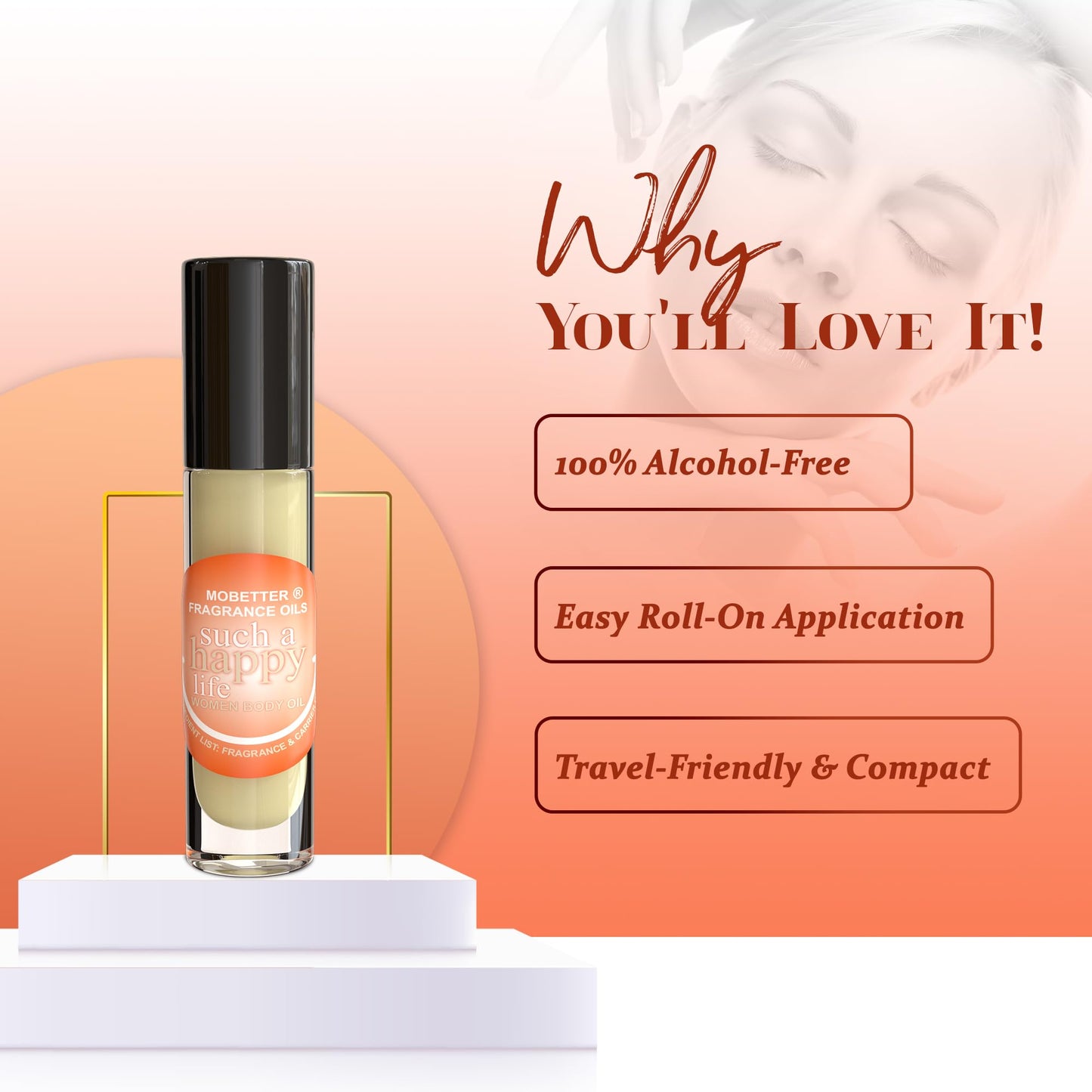 MOBETTER FRAGRANCE OILS Such a Happy Life Women Perfume Body Oil